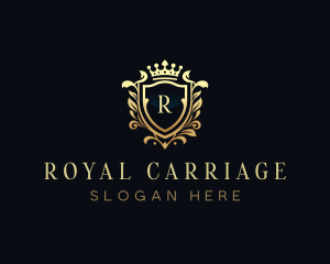 Royal Shield Crown logo design