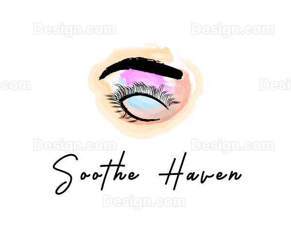 Beauty Eyelashes Makeup Logo