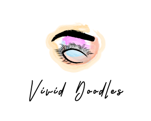 Beauty Eyelashes Makeup logo design