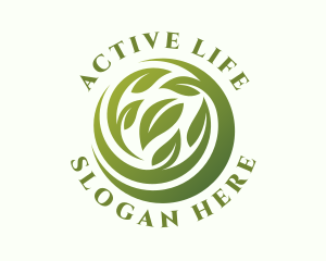 Eco Organic Leaves logo