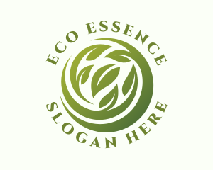 Eco Organic Leaves logo design