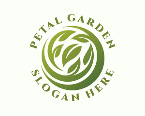 Eco Organic Leaves logo design