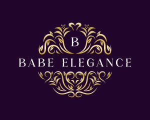 Floral Luxury Ornamental logo design