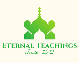 Green Arabian Mosque  logo