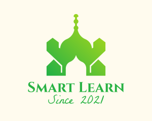 Green Arabian Mosque  logo