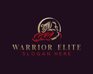 Woman Warrior Heroine  logo design