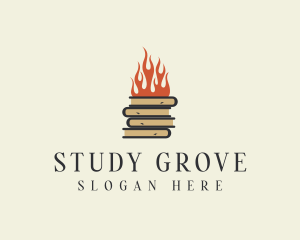 Library Book Fire logo