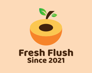 Sweet Peach Fruit  logo design