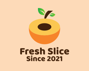 Sweet Peach Fruit  logo design