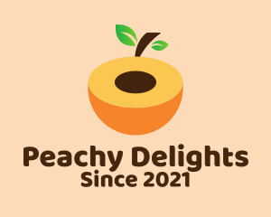 Sweet Peach Fruit  logo design