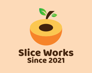 Sweet Peach Fruit  logo design