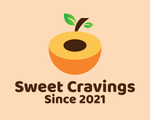 Sweet Peach Fruit  logo design