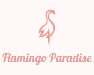 Pink Flamingo Beauty logo design