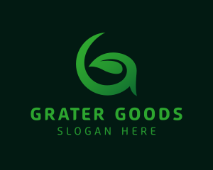 Eco Leaf Letter G logo design