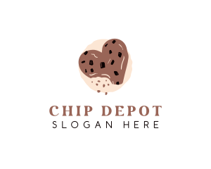 Chocolate Chip Heart Cookie logo