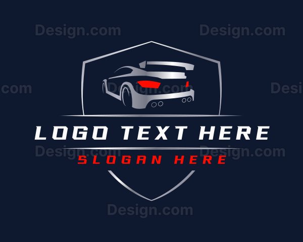 Race Car Dealership Logo