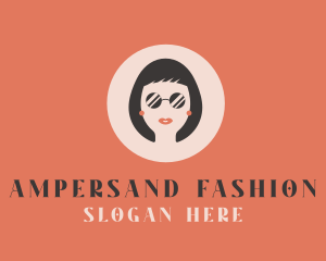 Woman Fashion Sunglasses logo design