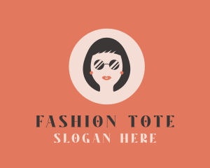 Woman Fashion Sunglasses logo design