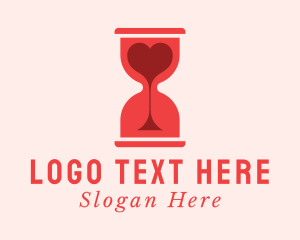 Red Hourglass Heart logo