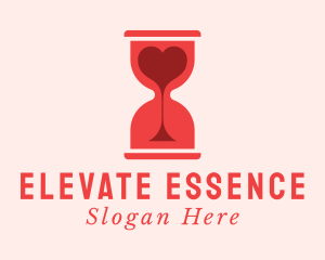 Red Hourglass Heart logo