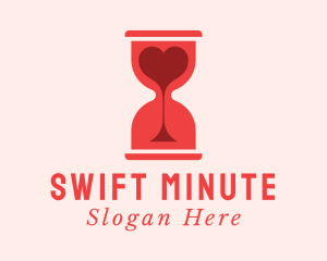 Red Hourglass Heart logo