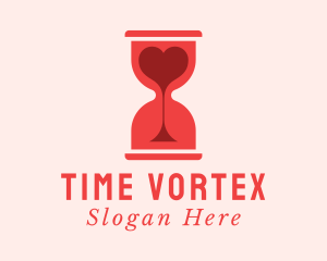 Red Hourglass Heart logo