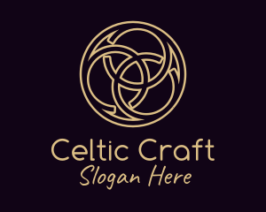 Bronze Celtic Knot logo design