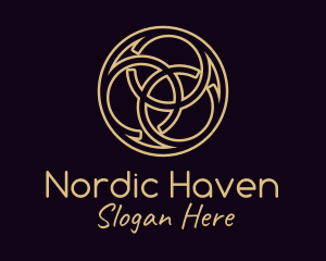 Bronze Celtic Knot logo design