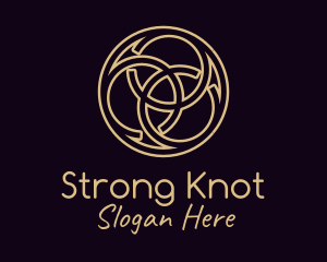 Bronze Celtic Knot logo design