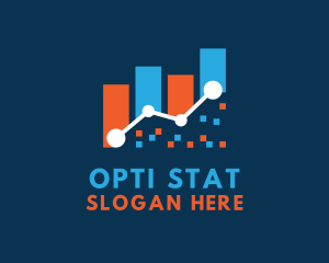 Statistics Graph Pixel logo