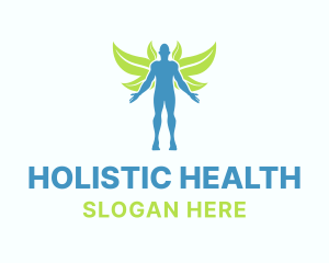 Leaf Man Wings logo