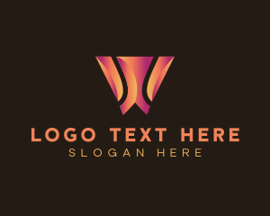 Tech Web Developer Letter W logo