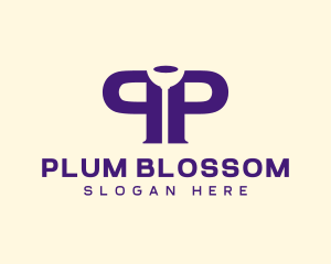 Plumber Plunger Letter P logo design