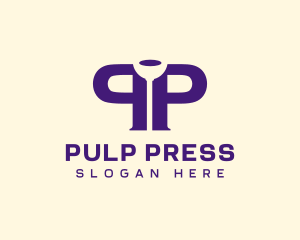 Plumber Plunger Letter P logo design