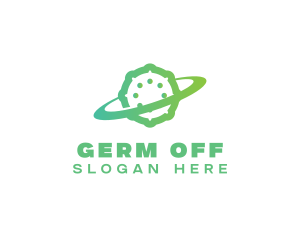 Germ Bacteria Orbit logo design