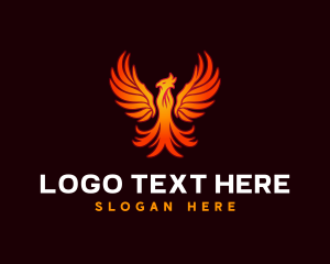 Mythical Phoenix Bird logo