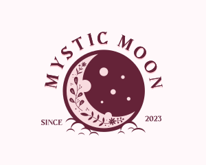 Holistic Floral Moon logo design