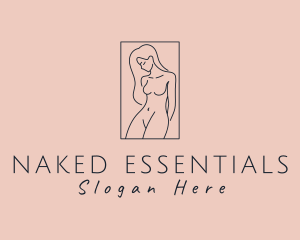 Nude Adult Woman logo design