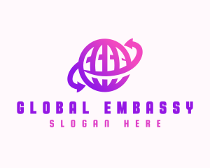 Global Arrow Logistics logo design