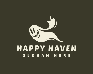 Halloween Happy Ghost logo