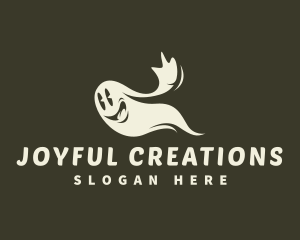 Halloween Happy Ghost logo