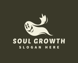 Halloween Happy Ghost logo