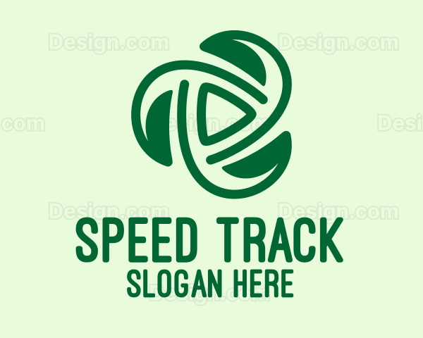 Green Leaf Spiral Logo