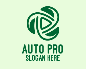 Green Leaf Spiral  logo