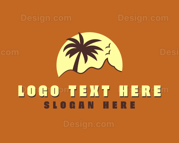 Palm Tree Vacation Logo