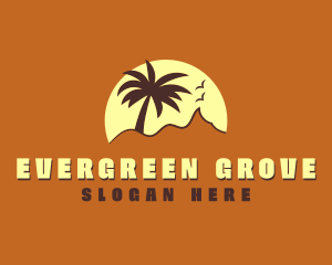 Palm Tree Vacation  logo design