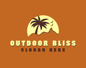 Palm Tree Vacation  logo design