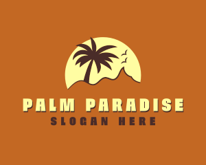 Palm Tree Vacation  logo design