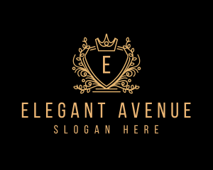 Elegant Crest Crown logo design