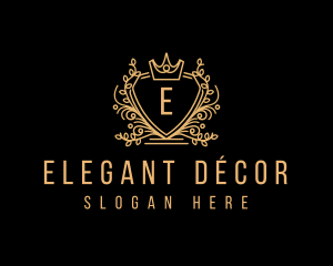 Elegant Crest Crown logo design